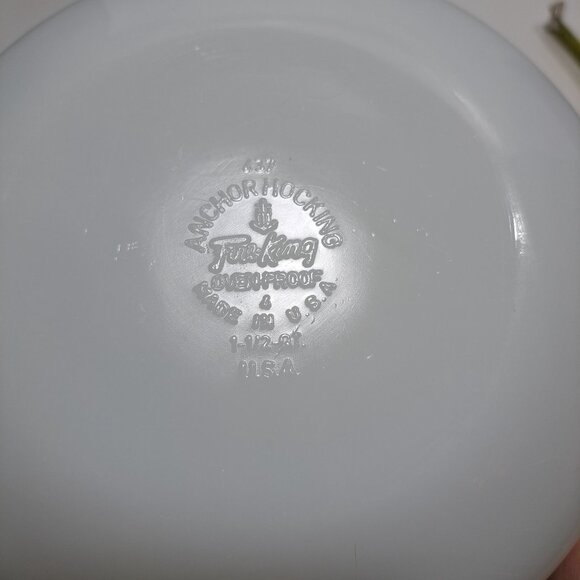 Anchor Hocking Fire King Meadow Green Casserole Dish 1 1/2 Qt 437 - Picture 12 of 13